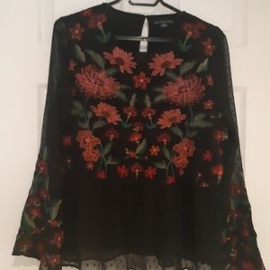 Boho chic style long sleeved shirt